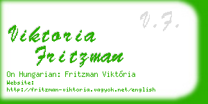 viktoria fritzman business card